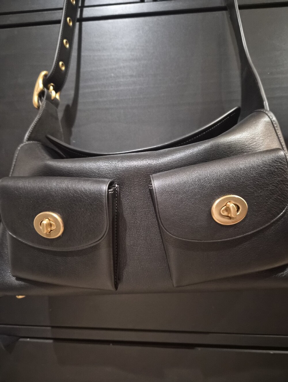 Coach Haversack Black Leather - Picture 5 of 9
